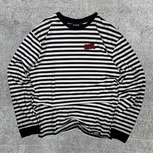 Broken Promises Striper White Black Long Sleeve Tee Men’s XL